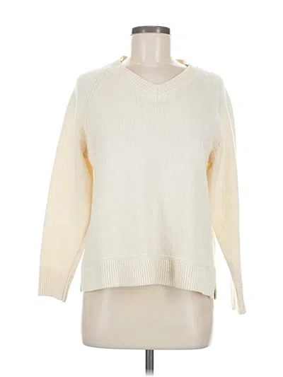 Pre-owned Assorted Brands Wool Pullover Sweater In White