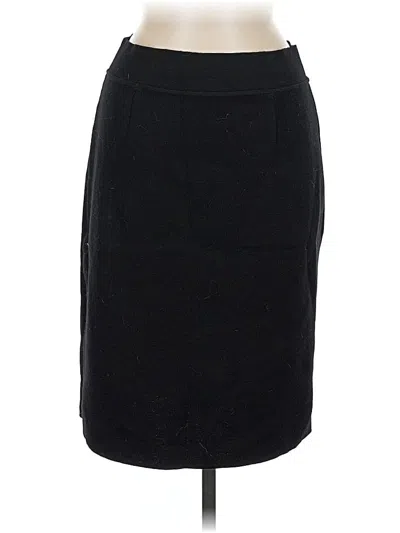 Pre-owned Assorted Brands Wool Skirt In Black