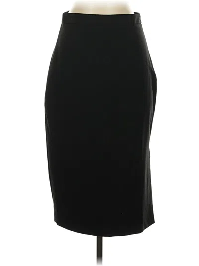 Pre-owned Assorted Brands Wool Skirt In Black