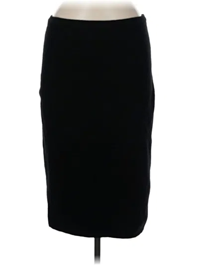 Pre-owned Assorted Brands Wool Skirt In Black