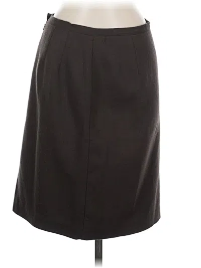 Pre-owned Assorted Brands Wool Skirt In Black