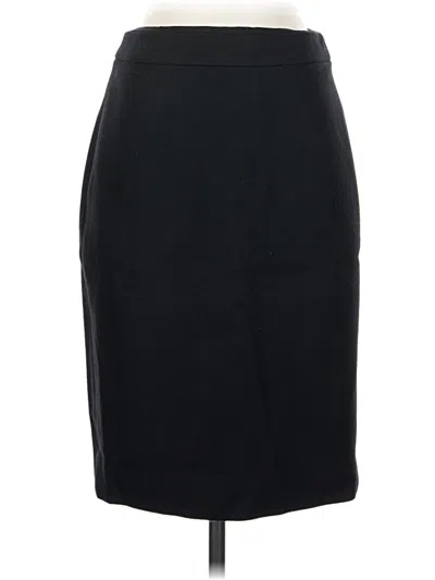 Pre-owned Assorted Brands Wool Skirt In Black