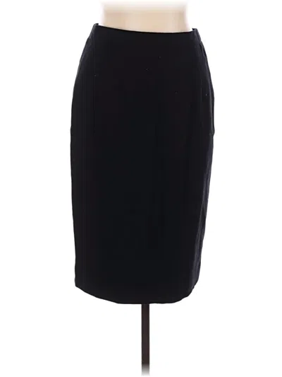 Pre-owned Assorted Brands Wool Skirt In Black