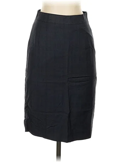 Pre-owned Assorted Brands Wool Skirt In Blue