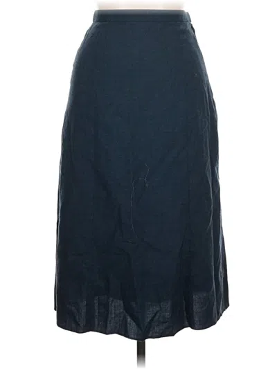 Pre-owned Assorted Brands Wool Skirt In Blue