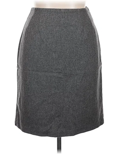 Pre-owned Assorted Brands Wool Skirt In Gray