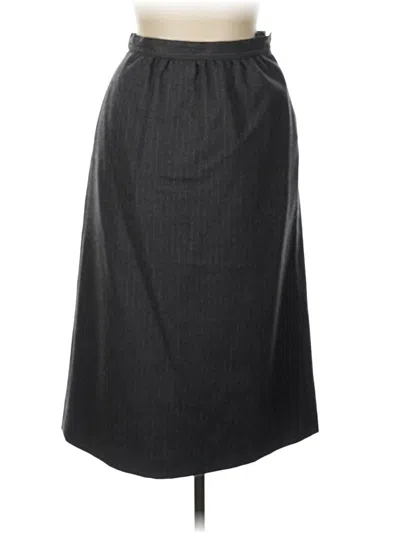 Pre-owned Assorted Brands Wool Skirt In Gray