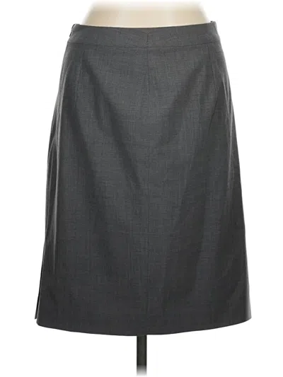 Pre-owned Assorted Brands Wool Skirt In Gray