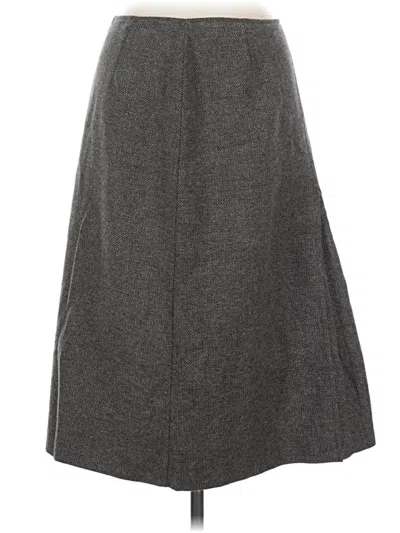 Pre-owned Assorted Brands Wool Skirt In Gray