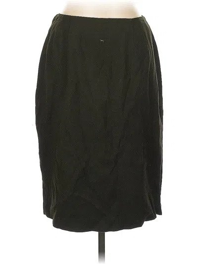 Pre-owned Assorted Brands Wool Skirt In Green