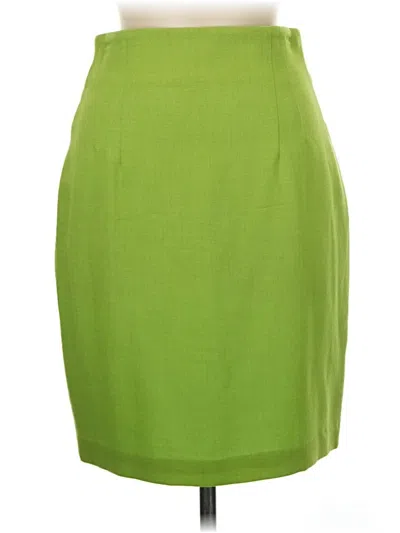 Pre-owned Assorted Brands Wool Skirt In Green