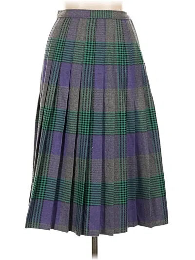 Pre-owned Assorted Brands Wool Skirt In Purple