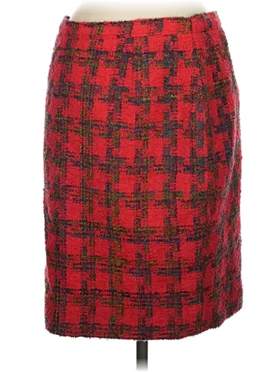Pre-owned Assorted Brands Wool Skirt In Red