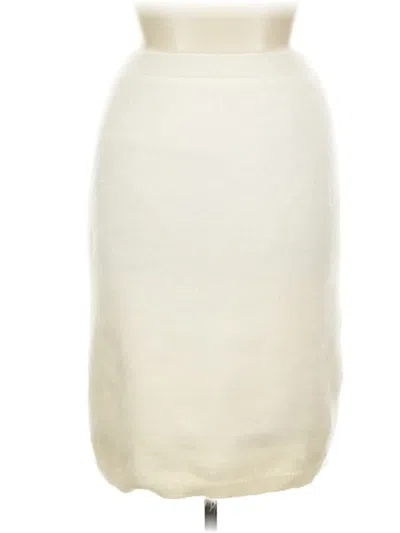 Assorted Brands Wool Skirt In White