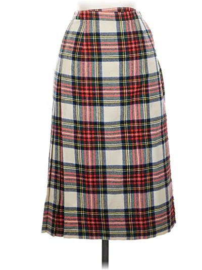 Pre-owned Assorted Brands Wool Skirt In White