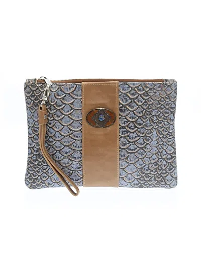 Pre-owned Assorted Brands Wristlet In Blue