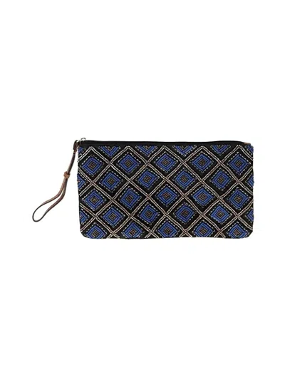Pre-owned Assorted Brands Wristlet In Blue
