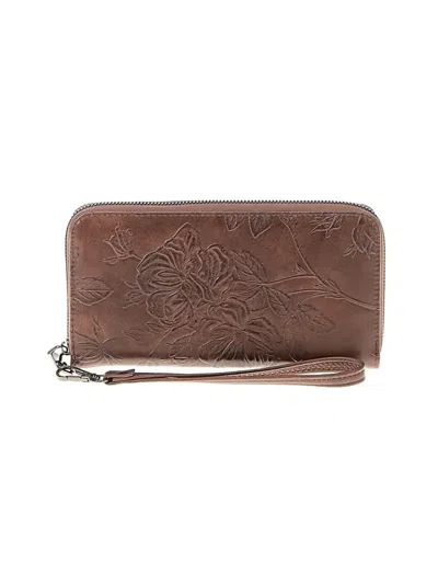 Pre-owned Assorted Brands Wristlet In Brown