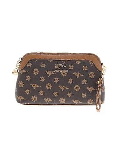 Pre-owned Assorted Brands Wristlet In Brown