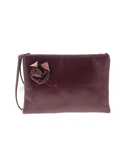Pre-owned Assorted Brands Wristlet In Burgundy