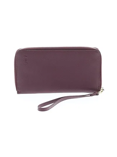 Pre-owned Assorted Brands Wristlet In Burgundy