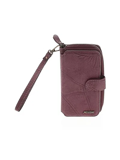 Pre-owned Assorted Brands Wristlet In Burgundy