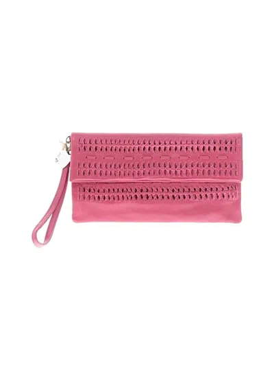 Pre-owned Assorted Brands Wristlet In Pink