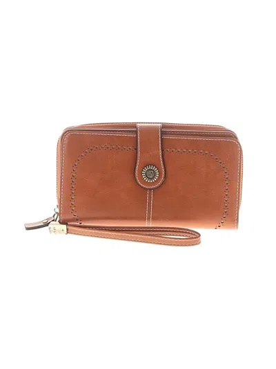 Pre-owned Assorted Brands Wristlet In Tan