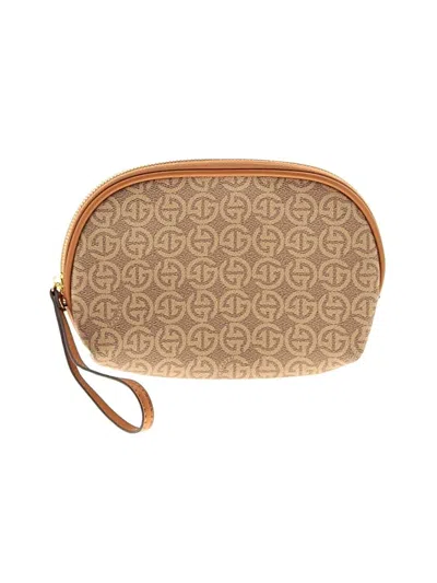 Pre-owned Assorted Brands Wristlet In Tan