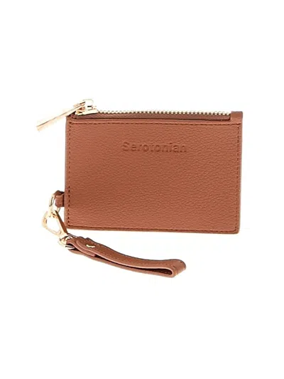 Pre-owned Assorted Brands Wristlet In Tan