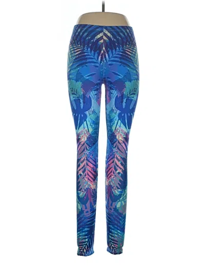 Pre-owned Assorted Brands Yoga Pants In Blue