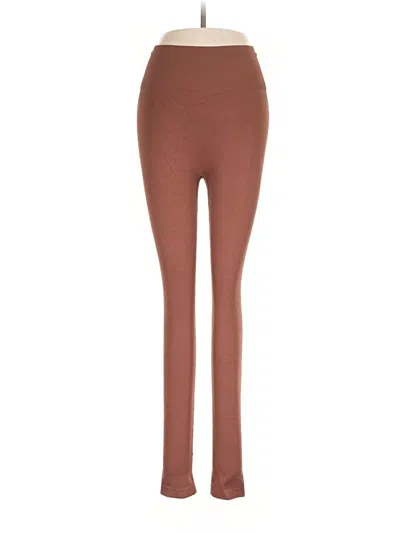 Pre-owned Assorted Brands Yoga Pants In Brown
