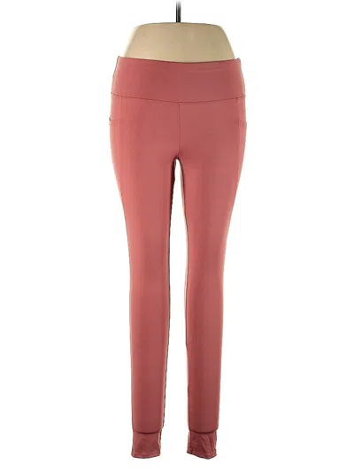 Pre-owned Assorted Brands Yoga Pants In Burgundy