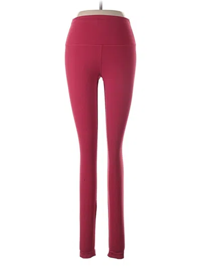 Pre-owned Assorted Brands Yoga Pants In Burgundy