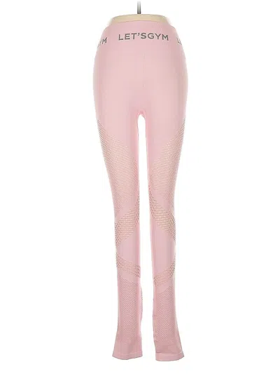 Assorted Brands Yoga Pants In Pink