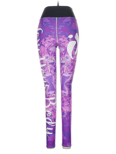 Pre-owned Assorted Brands Yoga Pants In Purple