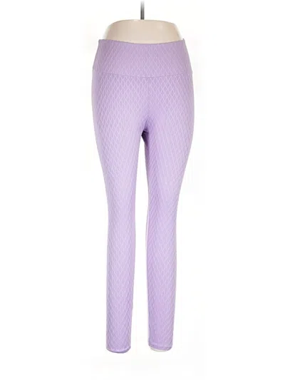 Pre-owned Assorted Brands Yoga Pants In Purple