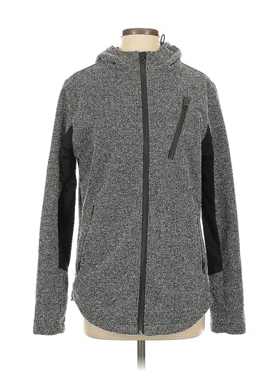 Pre-owned Assorted Brands Zip Up Hoodie In Black