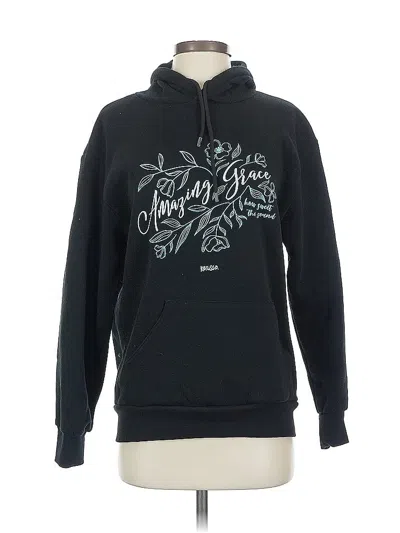 Pre-owned Assorted Brands Zip Up Hoodie In Black