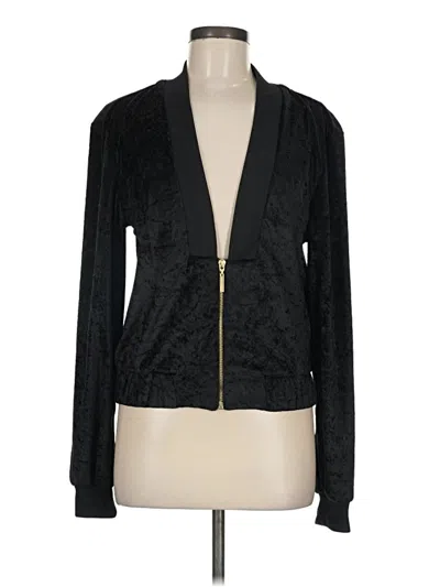 Pre-owned Assorted Brands Zip Up Hoodie In Black
