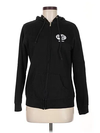 Pre-owned Assorted Brands Zip Up Hoodie In Black