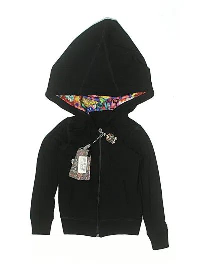 Pre-owned Assorted Brands Kids' Zip Up Hoodie In Black