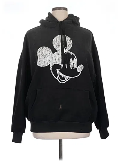 Pre-owned Assorted Brands Zip Up Hoodie In Black
