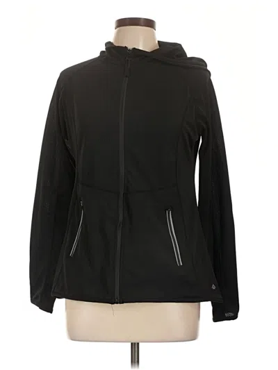 Pre-owned Assorted Brands Zip Up Hoodie In Black
