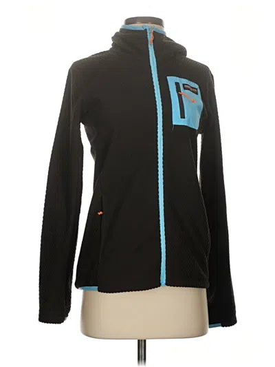 Pre-owned Assorted Brands Zip Up Hoodie In Black