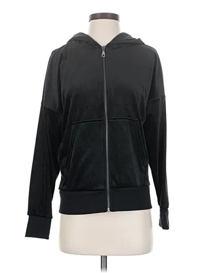 Pre-owned Assorted Brands Zip Up Hoodie In Black
