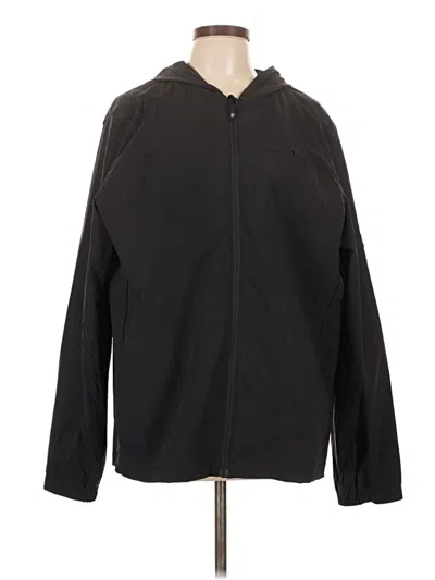 Pre-owned Assorted Brands Zip Up Hoodie In Black