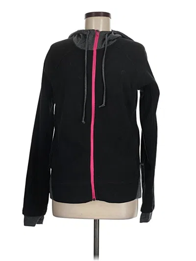 Pre-owned Assorted Brands Zip Up Hoodie In Black