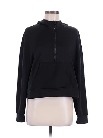 Pre-owned Assorted Brands Zip Up Hoodie In Black