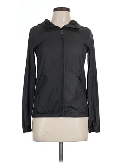 Pre-owned Assorted Brands Zip Up Hoodie In Black